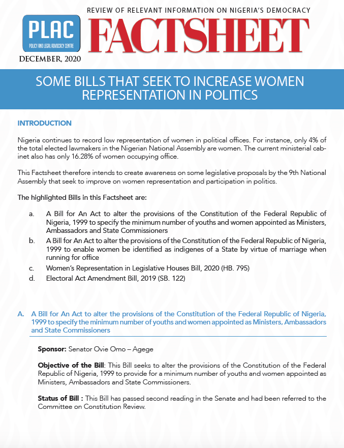 Summary on Women Representation in Politics
