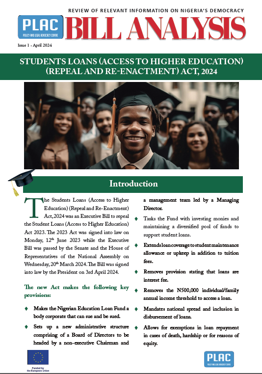 Students Loans (Access to Higher Education) (Repeal And Re-Enactment) Act, 2024
