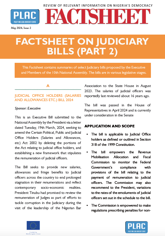 Factsheet on Judiciary Bills – Part 2
