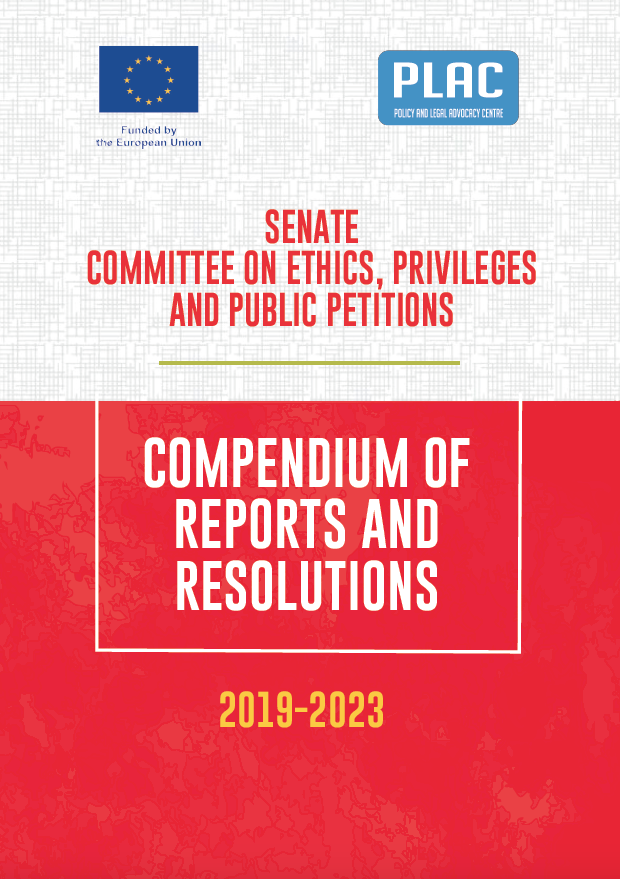 Compendium of Reports and Resolutions of the Senate Committee on Ethics, Privileges and Public Petitions (2019 -2023)