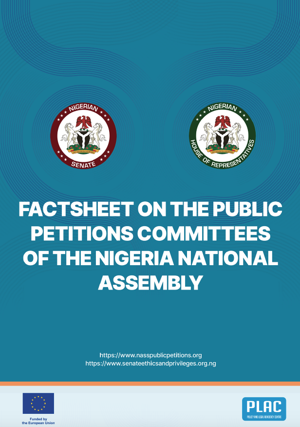 Factsheet on the Public Petitions Committees of the Nigeria National Assembly