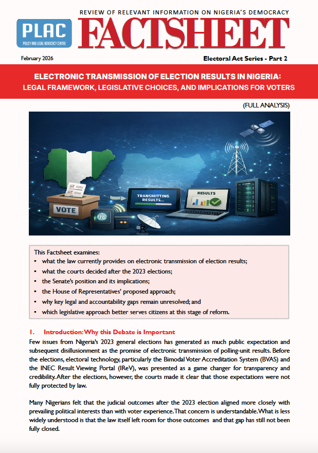 Electronic Transmission Of Election Results In Nigeria_-Legal Framework, Legislative Choices, And Implications For Voters